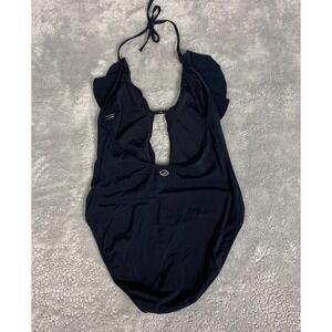 JANTZEN Women's Swimsuit Black Rusched M/L